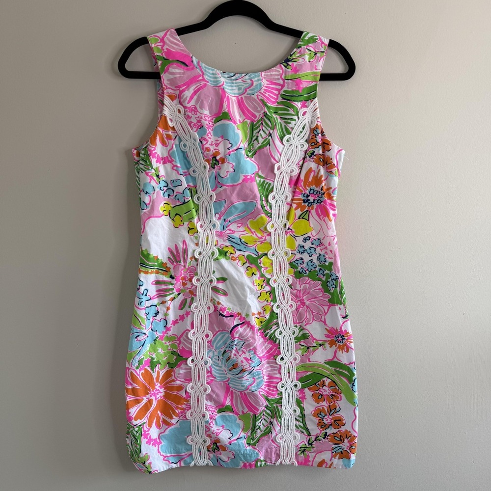 Lilly Pulitzer Target Dress Womens 8 Multicolor Floral Shift 20th Anniversary